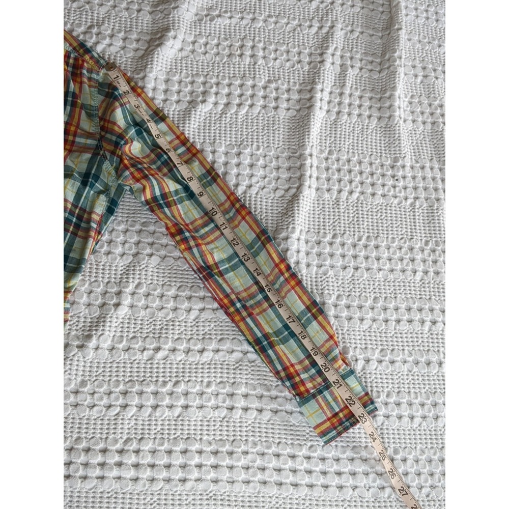 Dovetail Snap Work Shirt Oversized Long Sleeve Plaid Sz XS - Picture 7 of 9